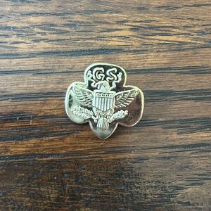Gold Vintage Girl Scout Membership Pin